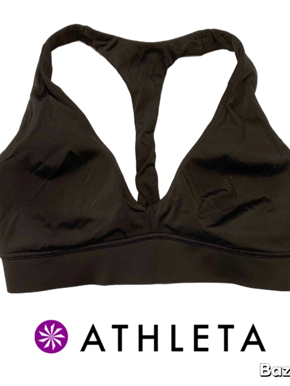 ATHLETA || Black Racerback Sports Bra